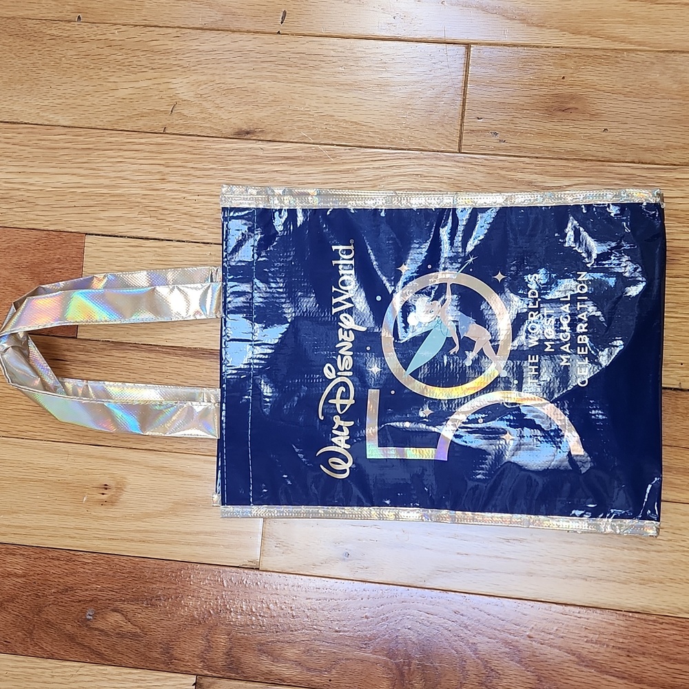 Disney World 50th Celebration Navy and Gold Tote